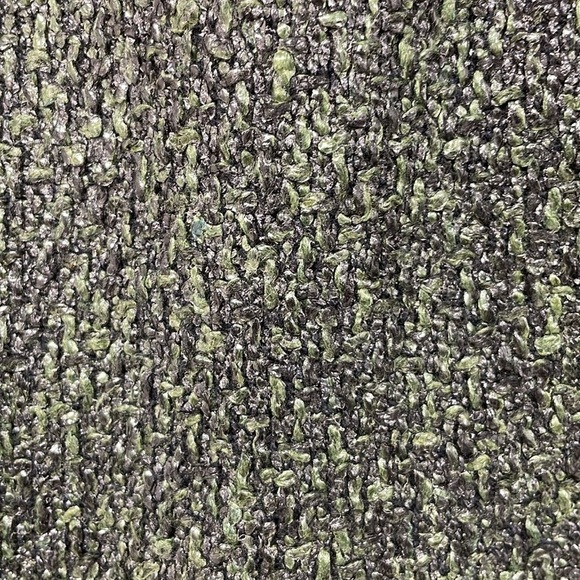 Cabi Jacket Women's Medium Green Black Mixed Media Blazer Cropped Snap Buttons - Picture 8 of 15